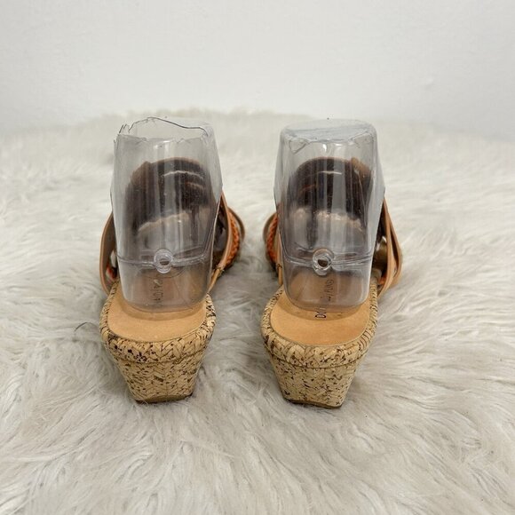Donald J Pliner Rainbow Striped DARA Cork Wedge Sandal, Multi-Color Size 9M - Picture 5 of 10